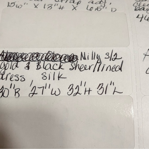 Milly silk gold dress size 2 - Picture 5 of 14